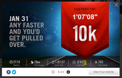 10 km Nike+ Running
