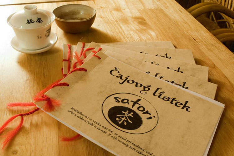 Čajový lístek - menu